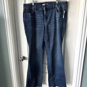 Old Navy Kicker Boot Cut Jeans 18 Plus Long NEW